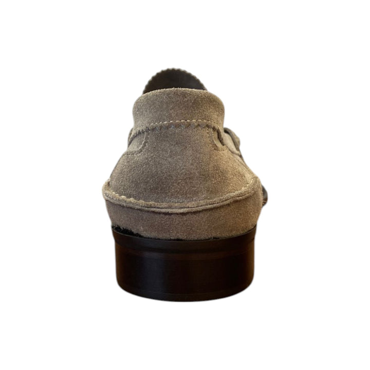 Mockasin i mullvadsfärgad mocka