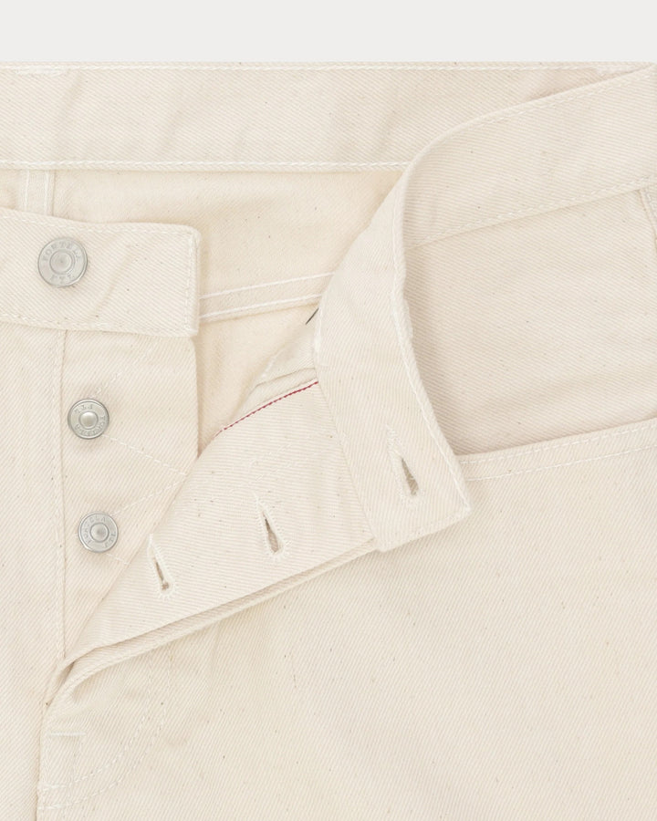 965 John Japan Denim Selvedge 5-ficksmodell Regular Fit Ecrù - L33''
