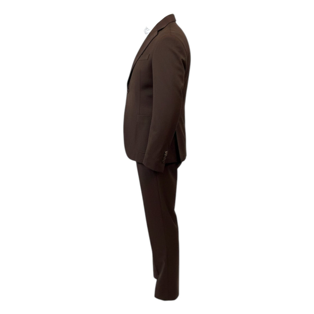 Punto Milano Kostym Comfort Fit Mörkbrun