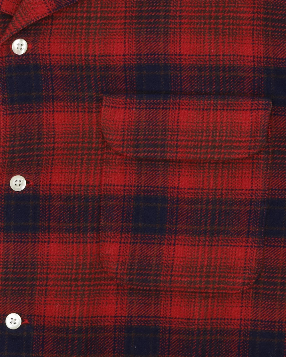 BAKER CAMICIA BOWLING COTONE A QUADRI RED