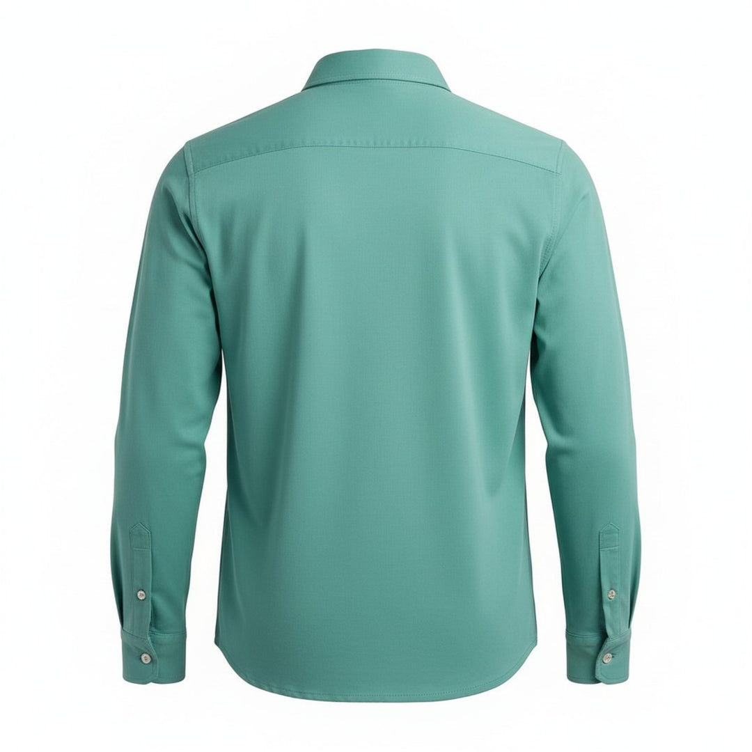 Långärmad skjorta Hartford Jersey Turquoise