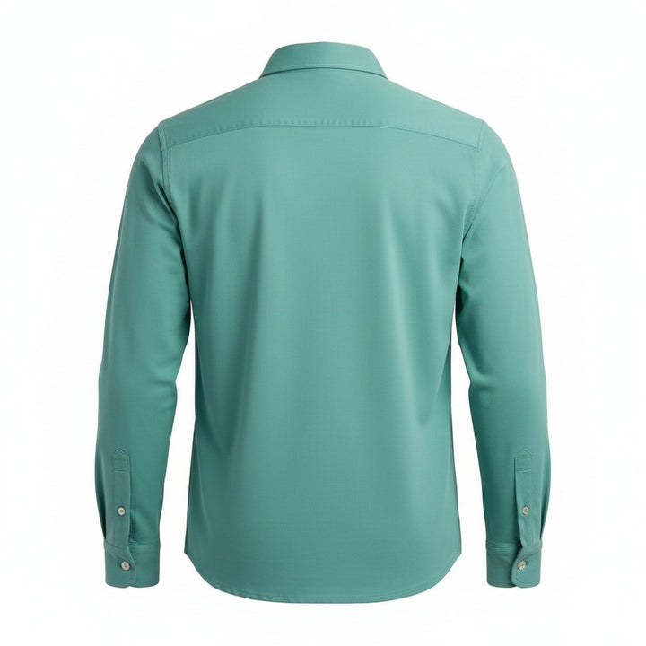 Långärmad skjorta Hartford Jersey Turquoise