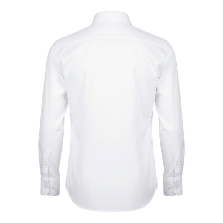 Långärmad Skjorta Slim fit Strykfri Vit