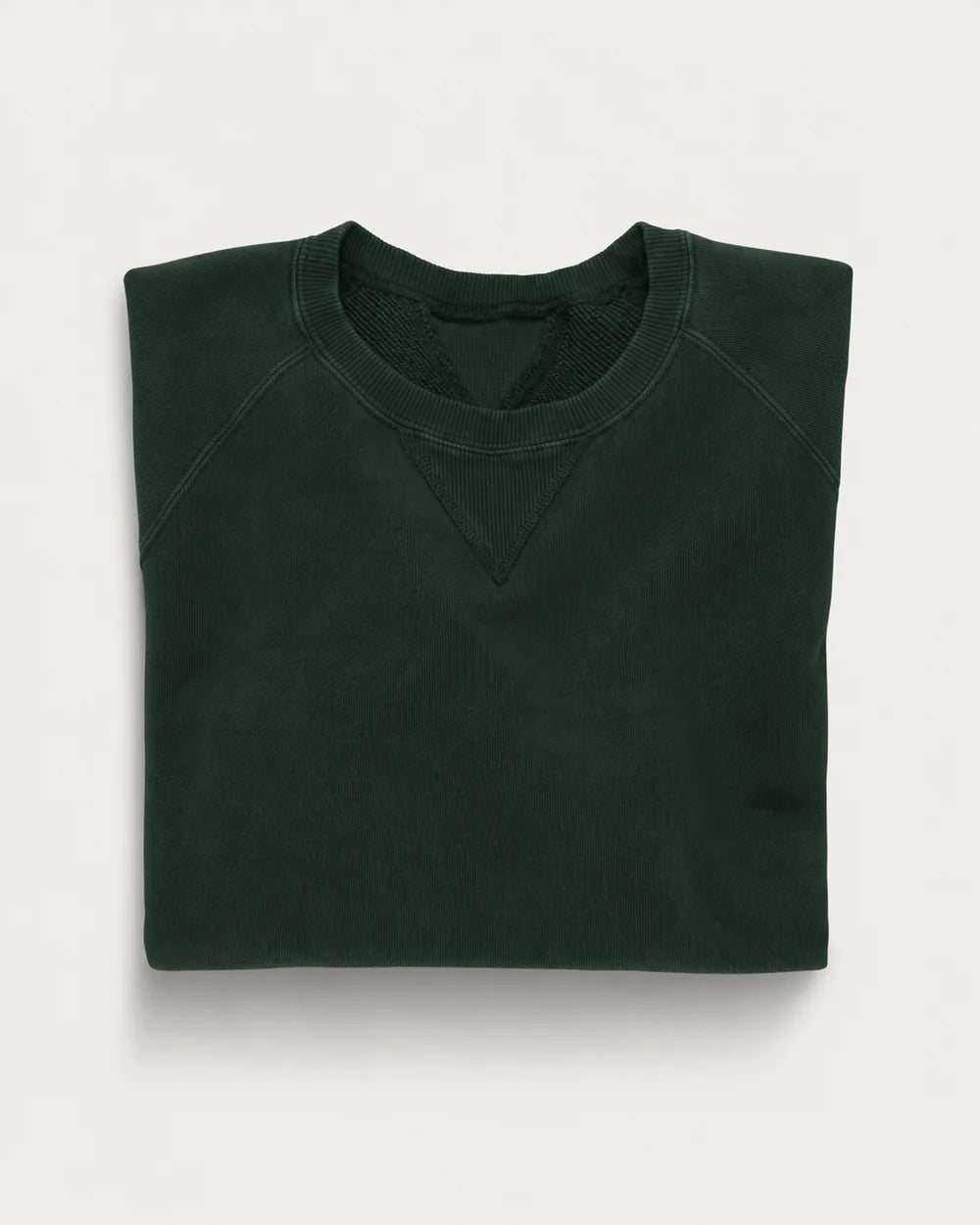 HARVARD SWEATSHIRT MED RUND HALS I BORSTAD JERSEY MED RAGLANÄRM BOTTLE