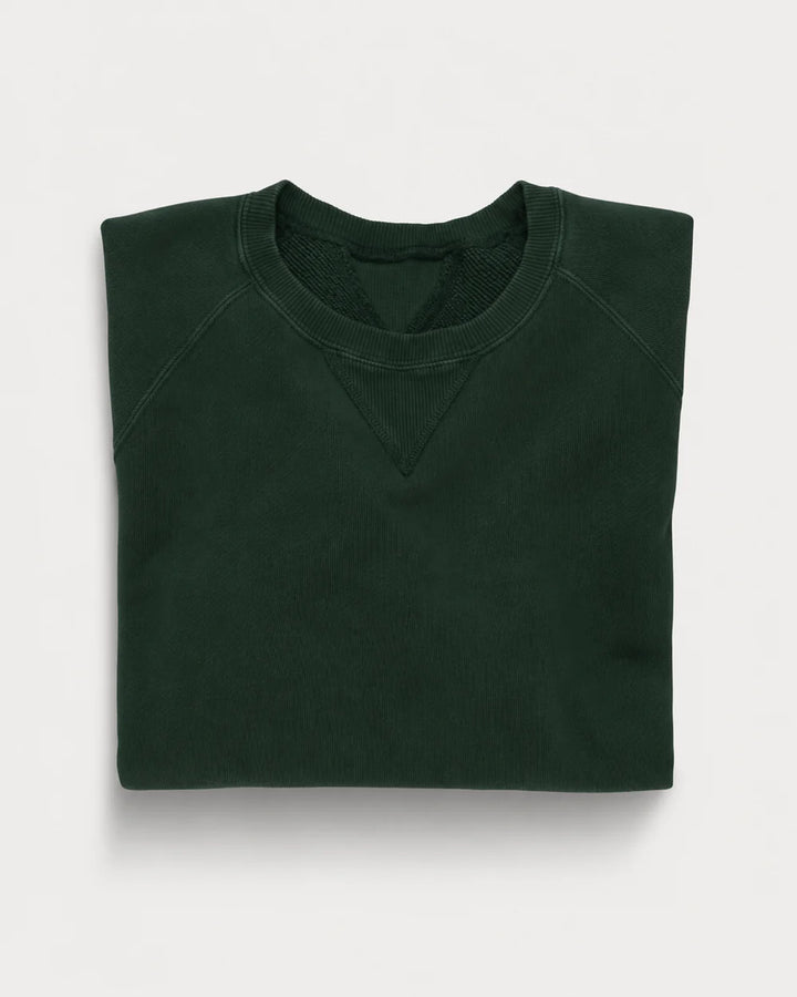 HARVARD SWEATSHIRT MED RUND HALS I BORSTAD JERSEY MED RAGLANÄRM BOTTLE