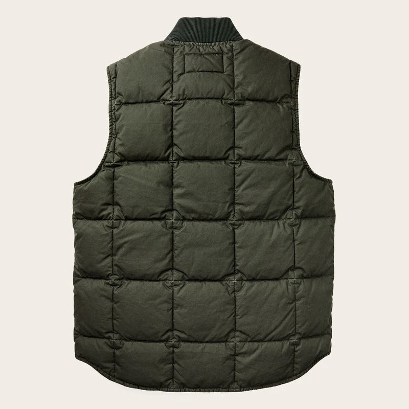 Heritage Cotton Down Vest Light Brown