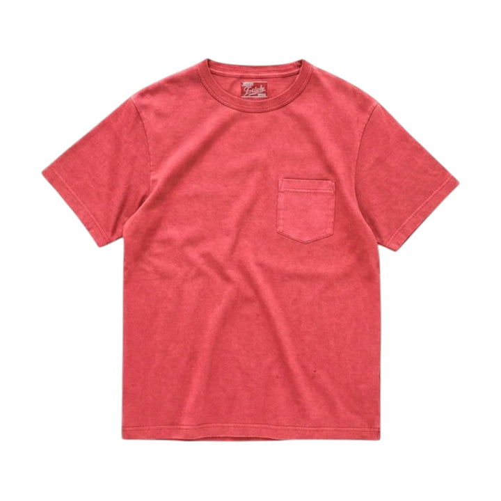 Tubejp T-shirt med bröstficka i bomull Lobster Corallo