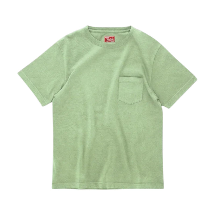Tubejp T-Shirt med bröstficka i bomull Lobster Sage Grön