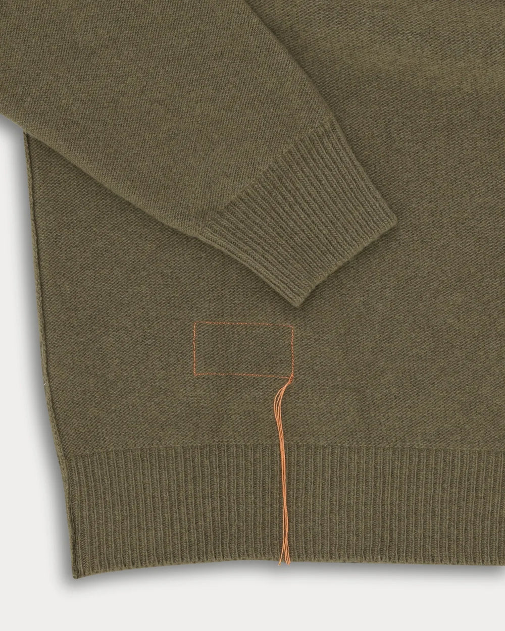 HARVARD RUNDHALSAD ULLTRÖJA MED RAGLANÄRMAR ARMY GREEN