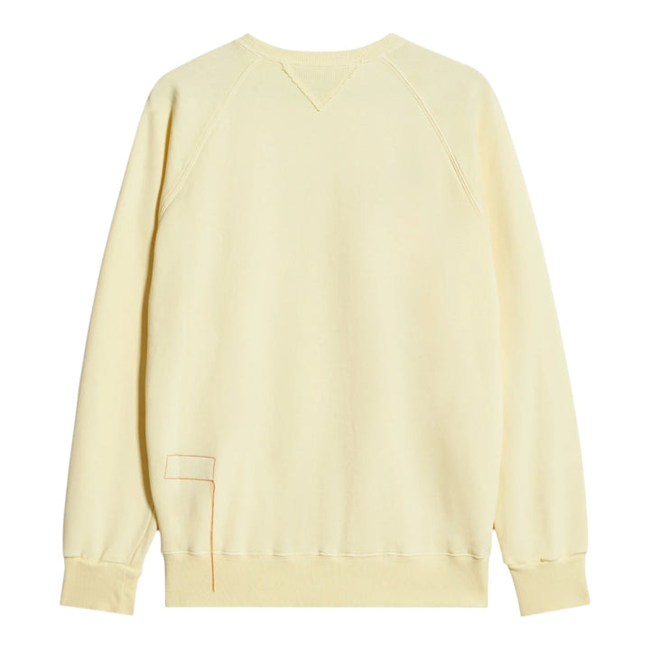 Harvard Crewneck-sweatshirt i borstad jersey med raglan-skärning Canary