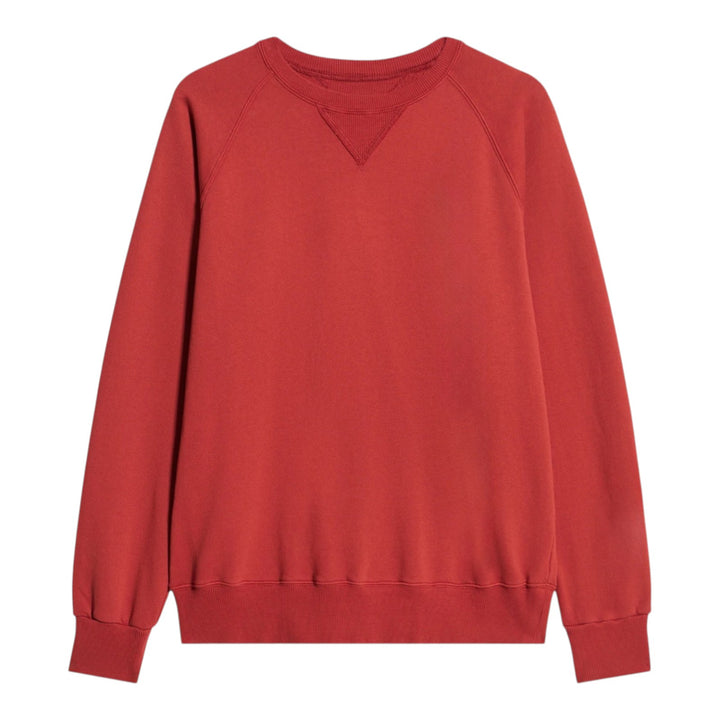 Harvard Crewneck-sweatshirt i borstad jersey med raglanskärning Lobster