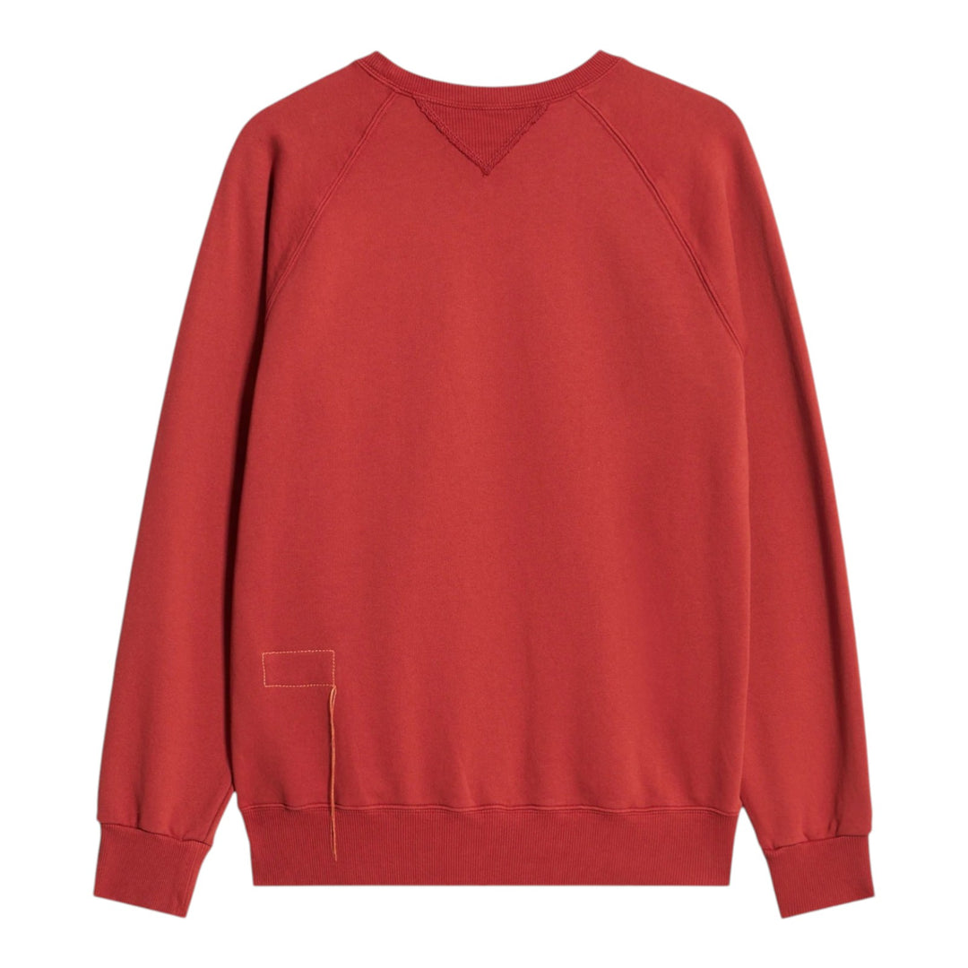 Harvard Crewneck-sweatshirt i borstad jersey med raglanskärning Lobster
