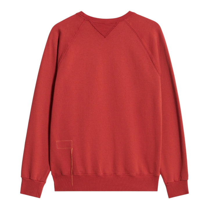Harvard Crewneck-sweatshirt i borstad jersey med raglanskärning Lobster