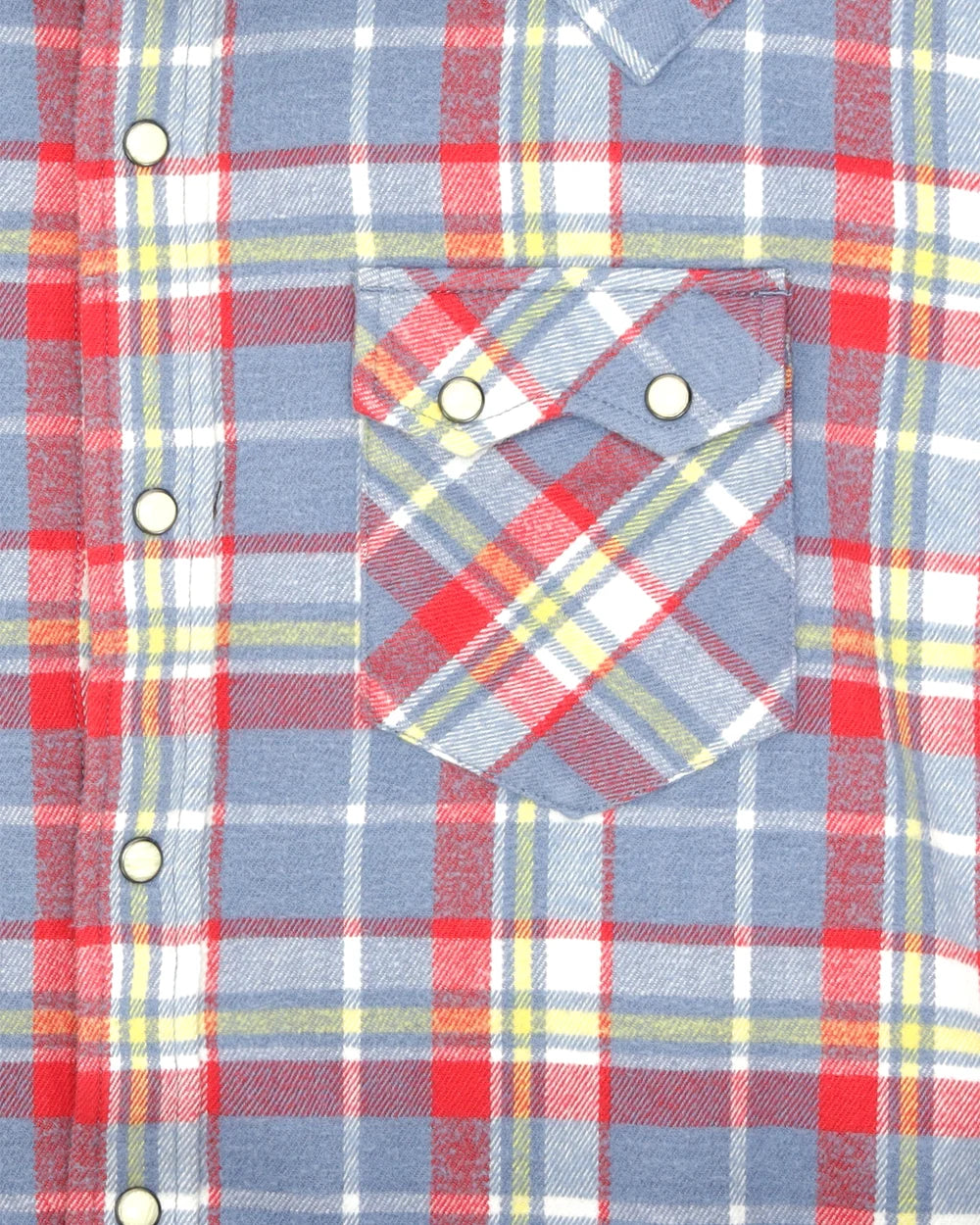 JOSH RUTIG WESTERNSKJORTA I BOMULL RED/GREY