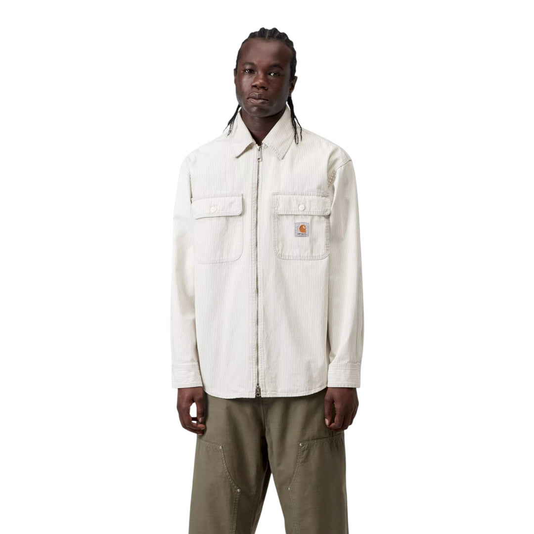 Mercer Shirt Jac Mercer Stripe, Graphite / Wax