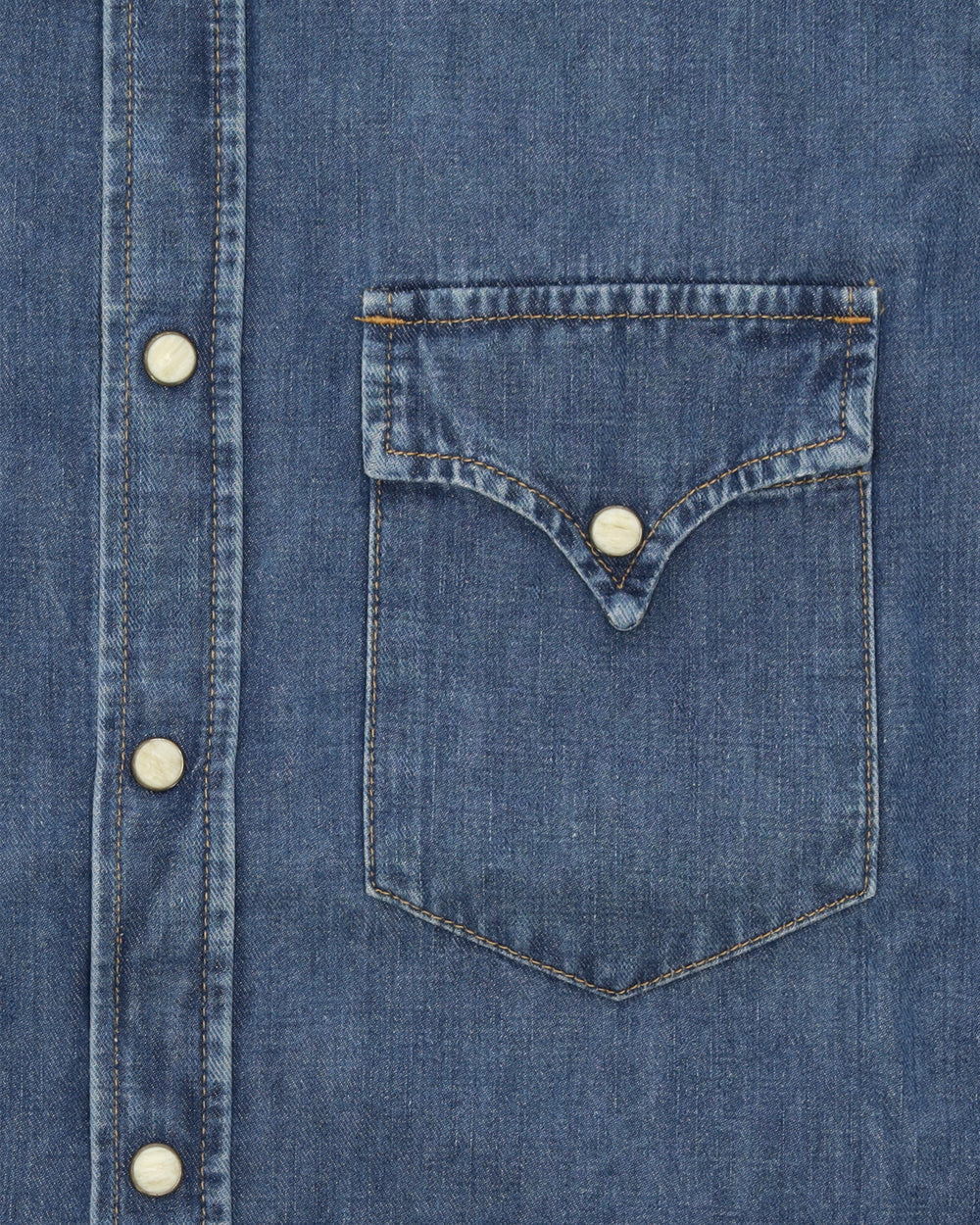NTEX WESTERN-SKJORTA I STONE WASH DENIM