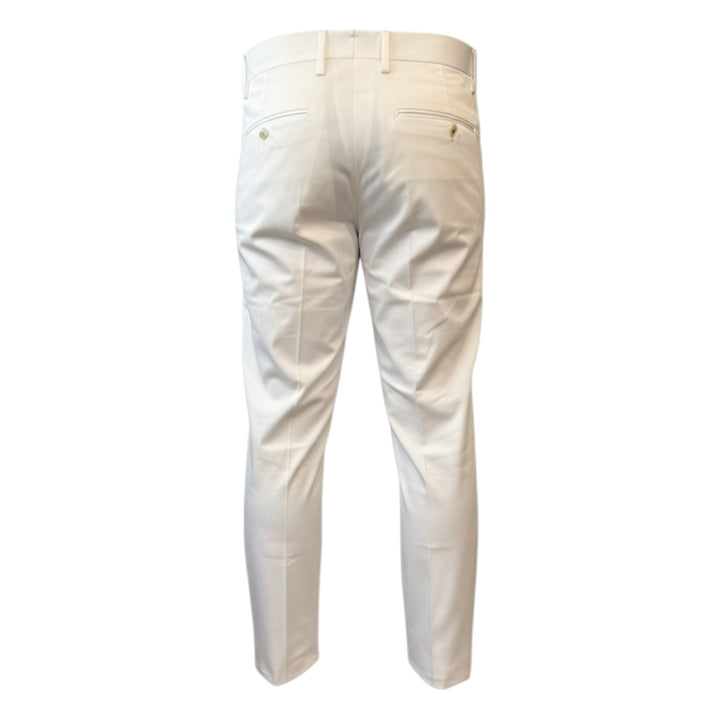 Slim Byxor med Amerikanska Fickor Kort Off White