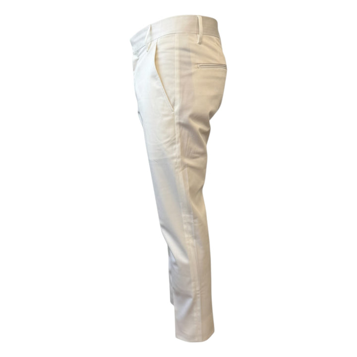 Slim Byxor med Amerikanska Fickor Kort Off White