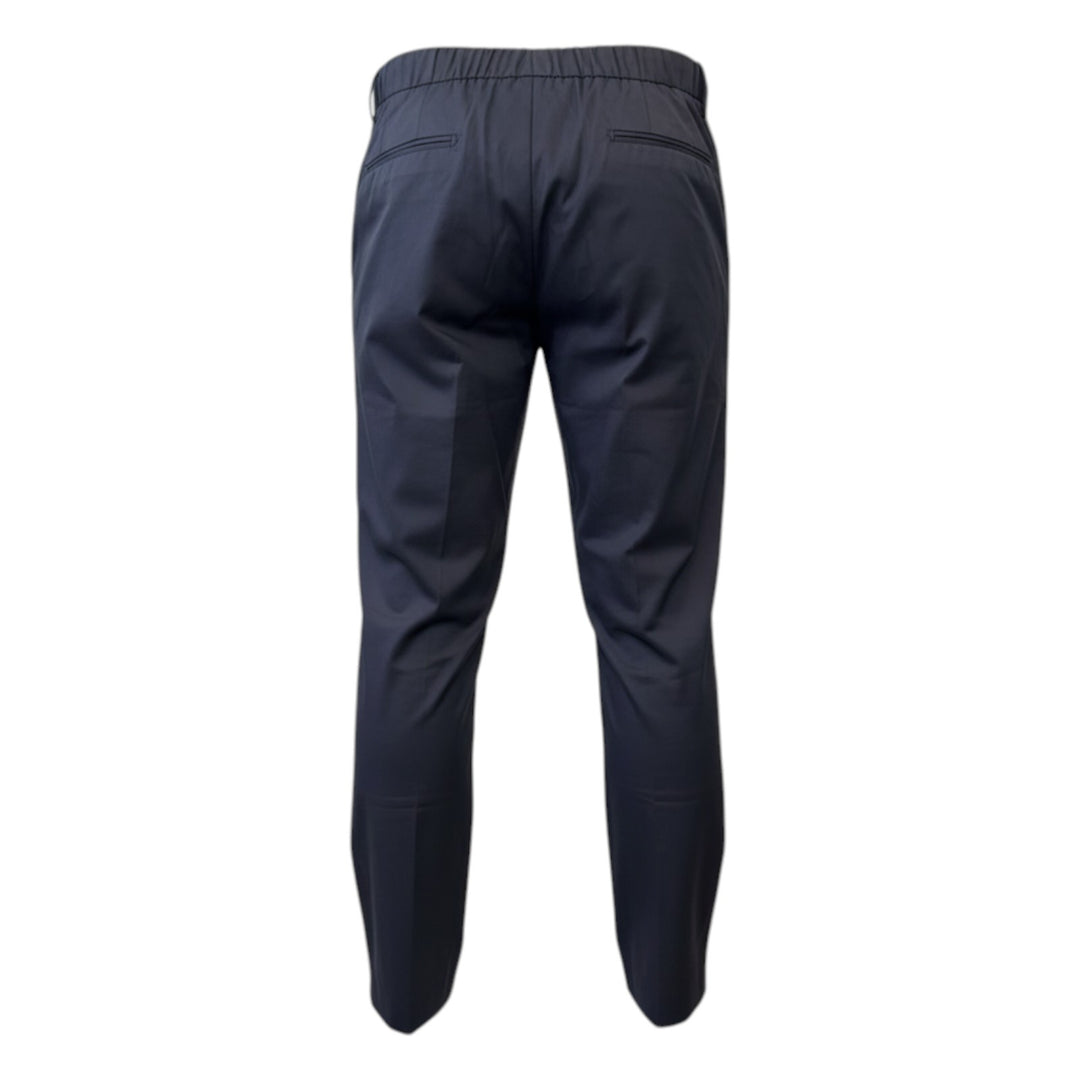 Ultralight-byxor med resår och veck i Night Blue