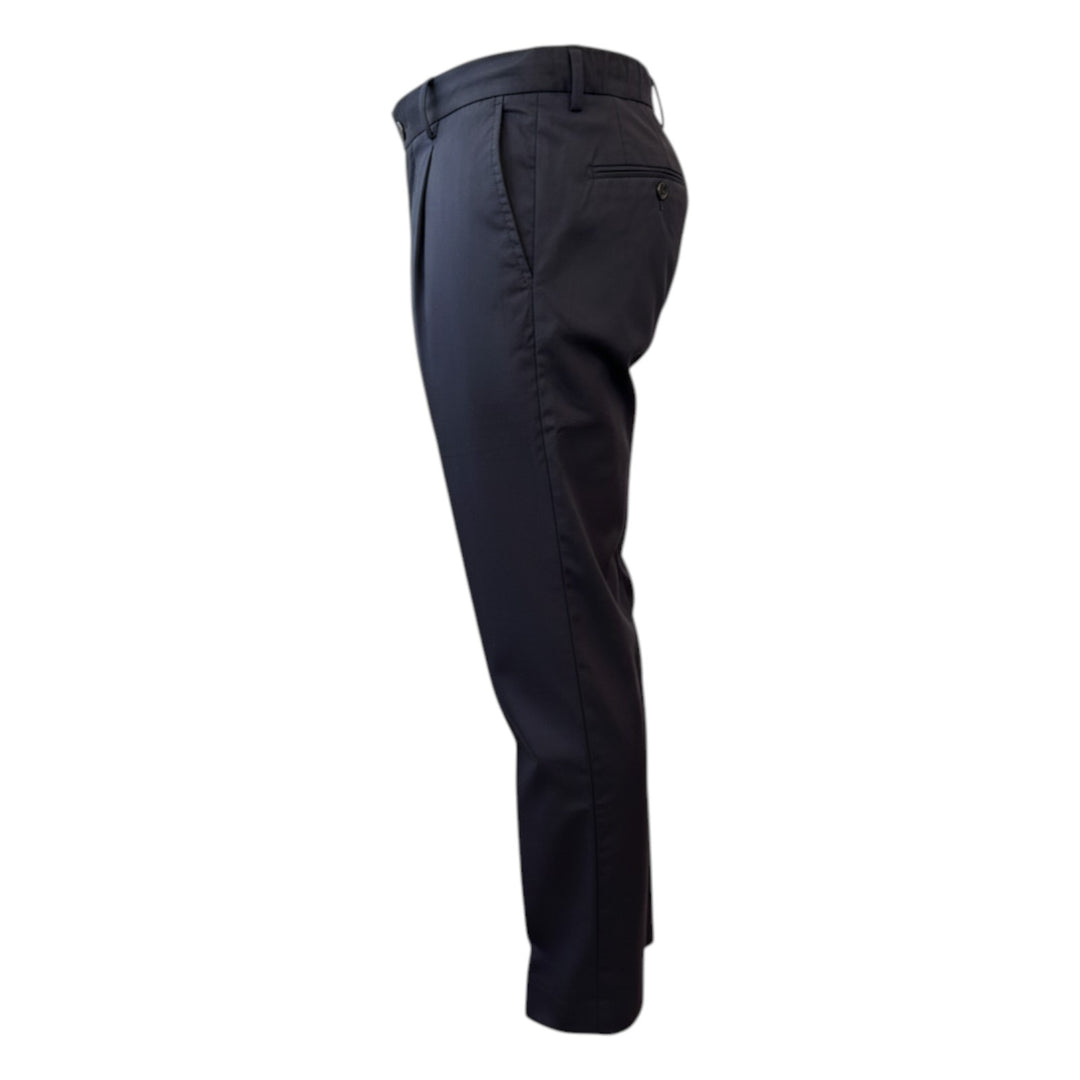 Ultralight-byxor med resår och veck i Night Blue