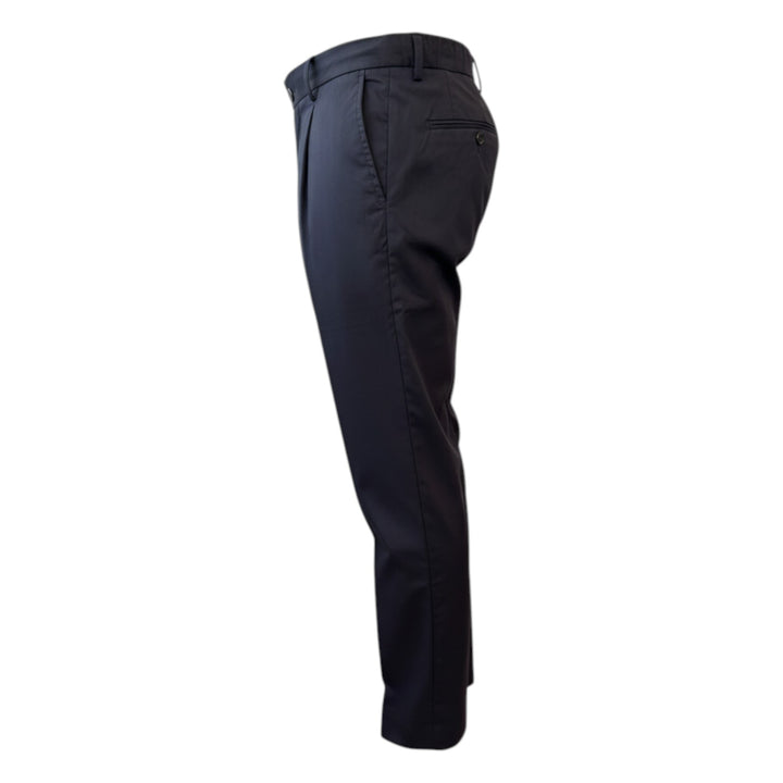 Ultralight-byxor med resår och veck i Night Blue