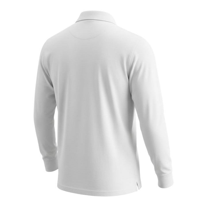 Långärmad Polo York Jersey White