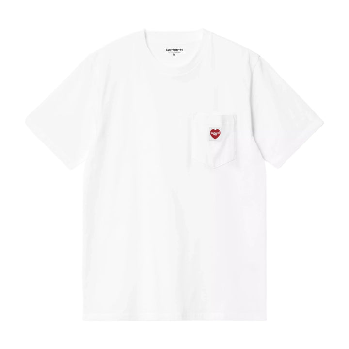 S/S Pocket Heart T-Shirt Vit / Röd