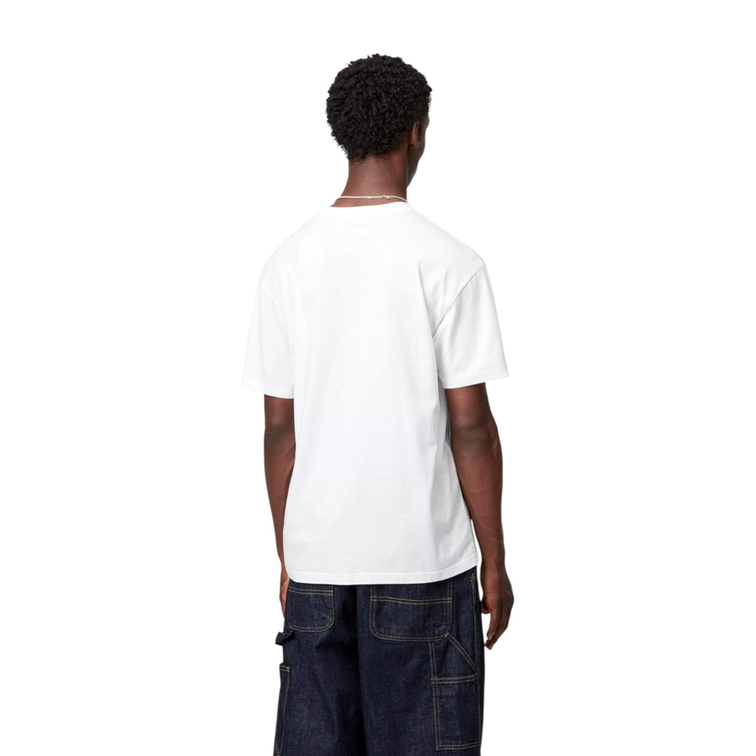 S/S Pocket Heart T-Shirt Vit / Röd