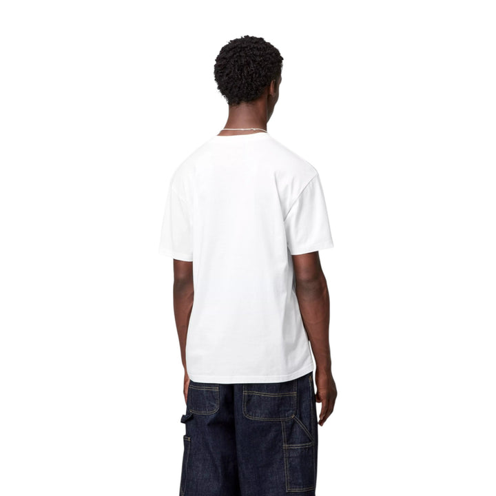 S/S Pocket Heart T-Shirt Vit / Röd