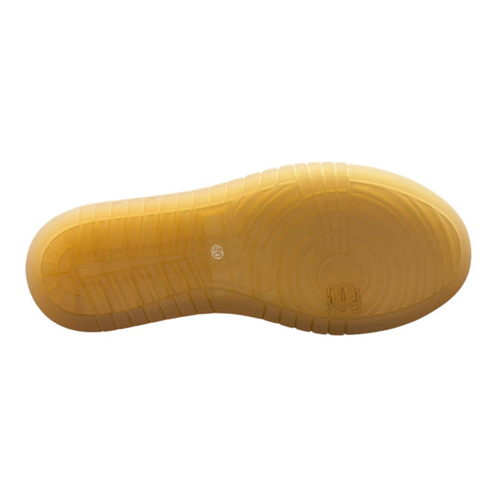 Sneakers Jannik i äkta hjortskinn Smör-Blå