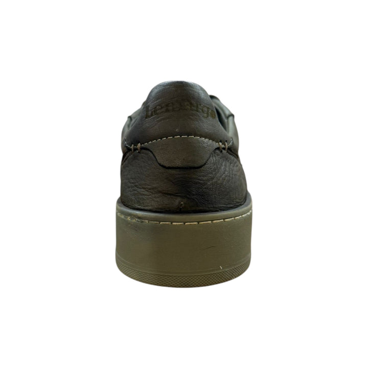 Sneakers Jannik i äkta militärgrönt hjortskinn