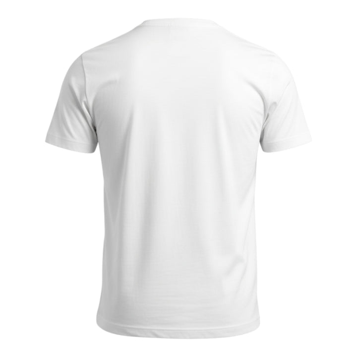 T-shirt Girocollo Jersey Confort Optisk Vit