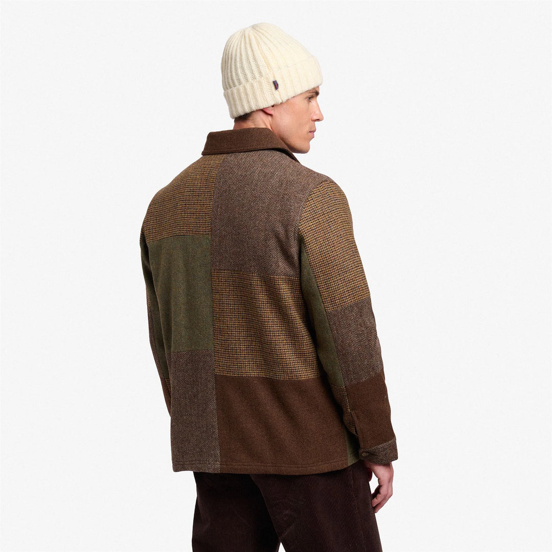 DORR PATCHWORK BROWN MULTICOLOR CHECK