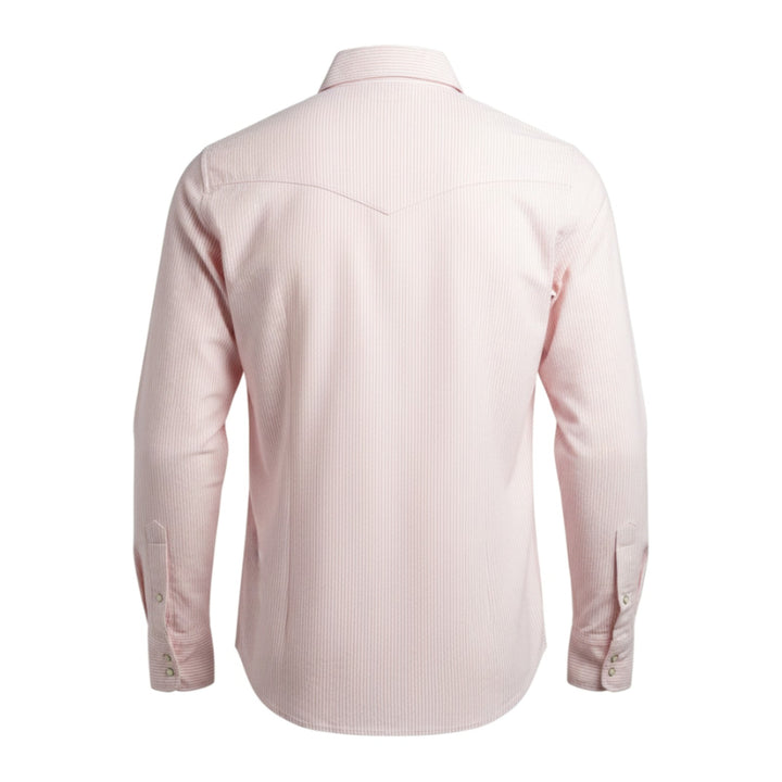 Western Oxford Shirt Flagstaf Randig Vit-Rosa