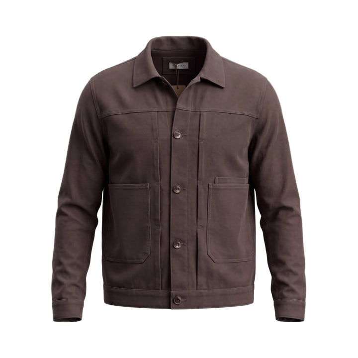 Aiburai OVERSHIRT MARTE FUSTAGNO MARRONE Marrone - foto 1