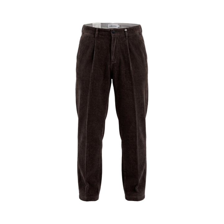 Aiburai PANTALONE URANO VELLUTO MORO Marrone - foto 1