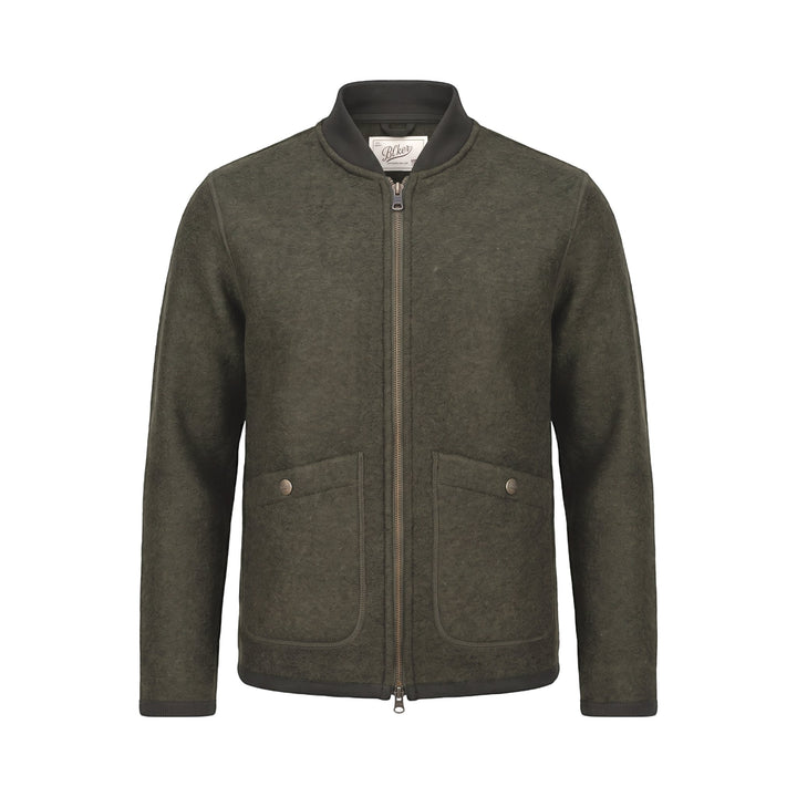Bl'ker Vintage BOILED WOOL JACKET MOOSE GREEN Verde - foto 1