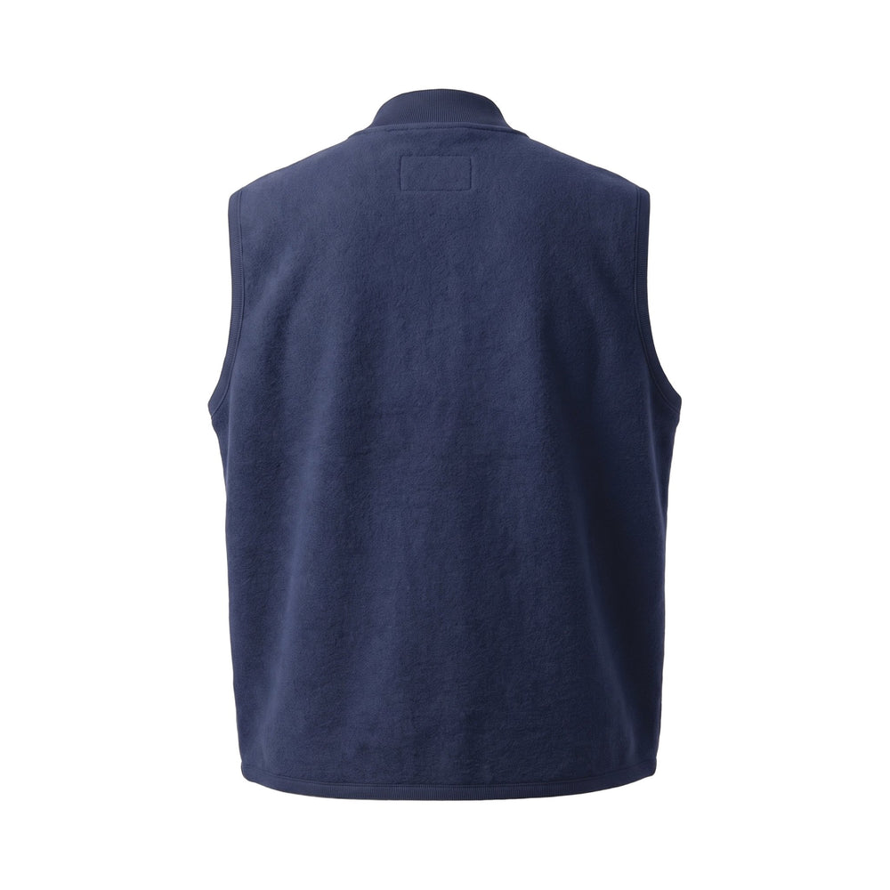 Bl'ker Vintage BOILED WOOL VEST WOLF NAVY Blu - foto 2