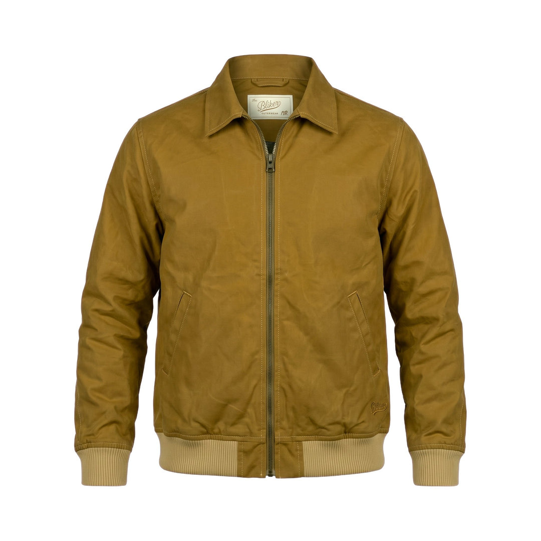 Bl'ker Vintage WAXED BOMBER JACKET MILITARY Verde - foto 1