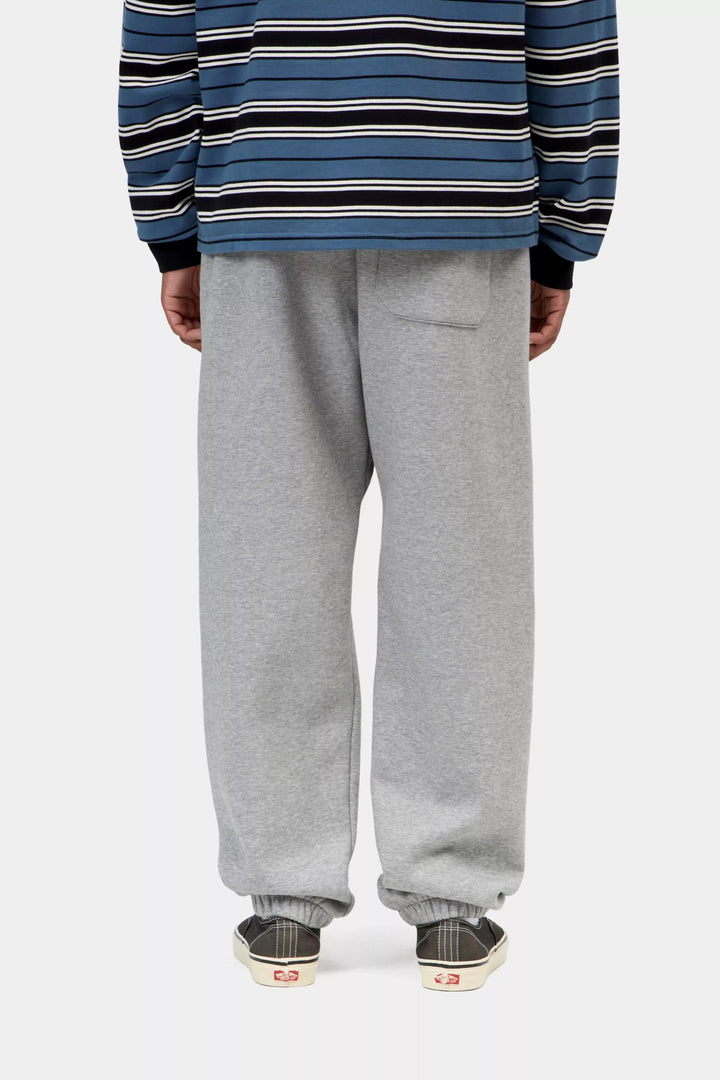 Carhartt Wip CHEASE SWEAT PANT GREY HEATHER/GOLD Grigio - foto 4