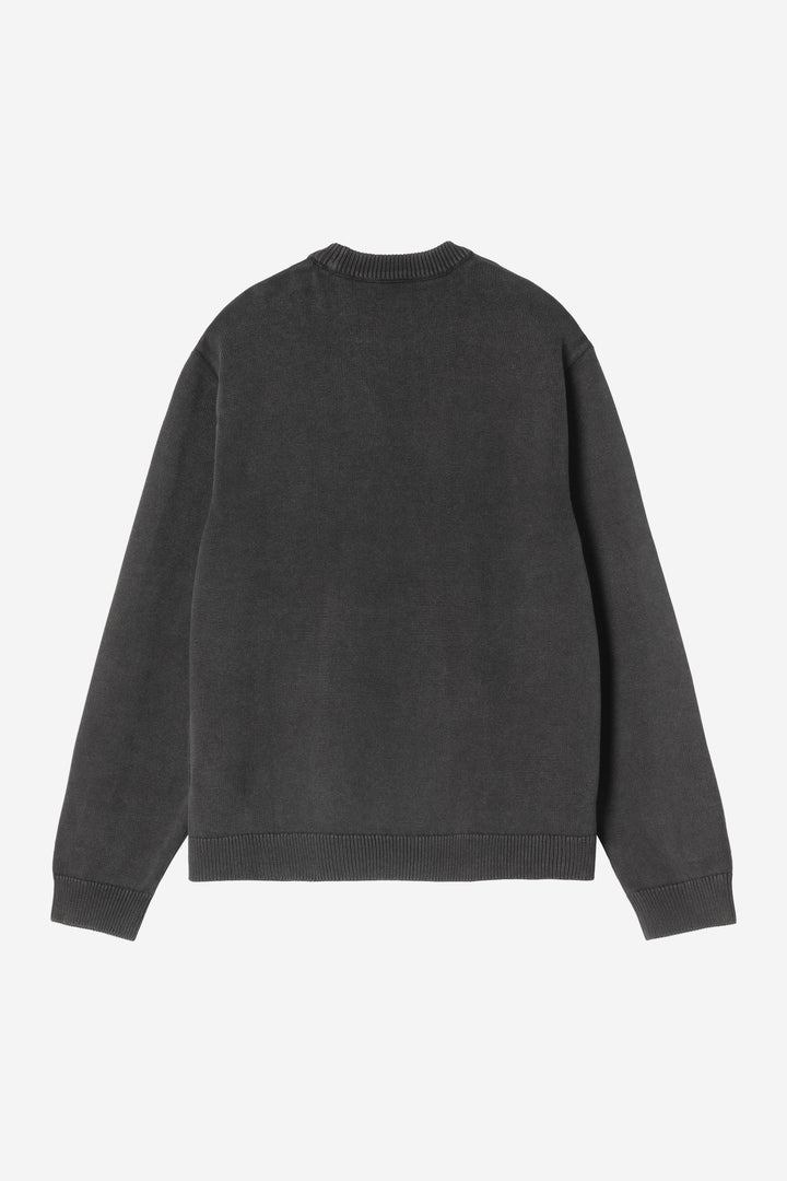 Carhartt Wip KORI SWEATER BLACK GARMENT DYED Nero - foto 2