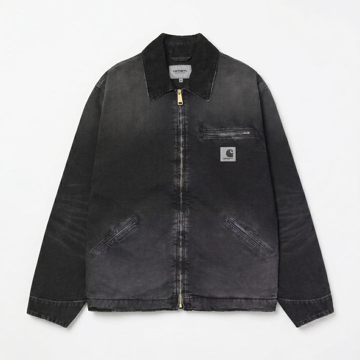 Carhartt Wip OG DETROIT JACKET BLACK DESTROY WASH Nero - foto 1