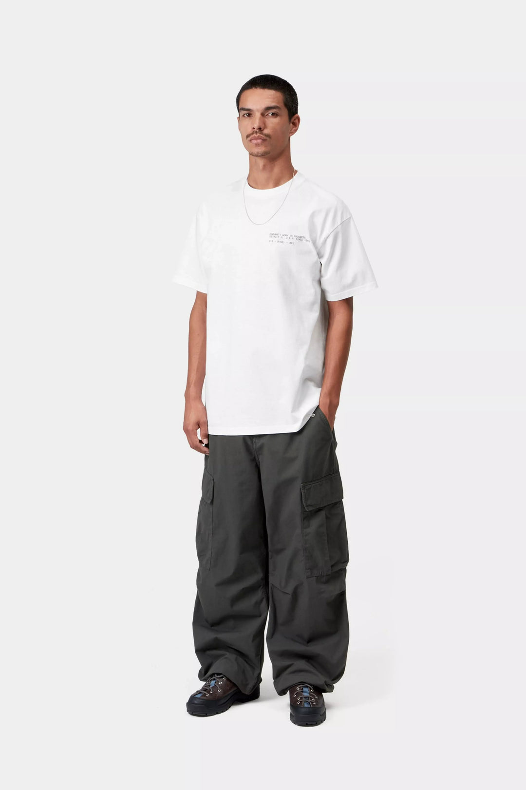 Carhartt Wip S/S FEATHER PROGRESS T-SHIRT WHITE Bianco - foto 5