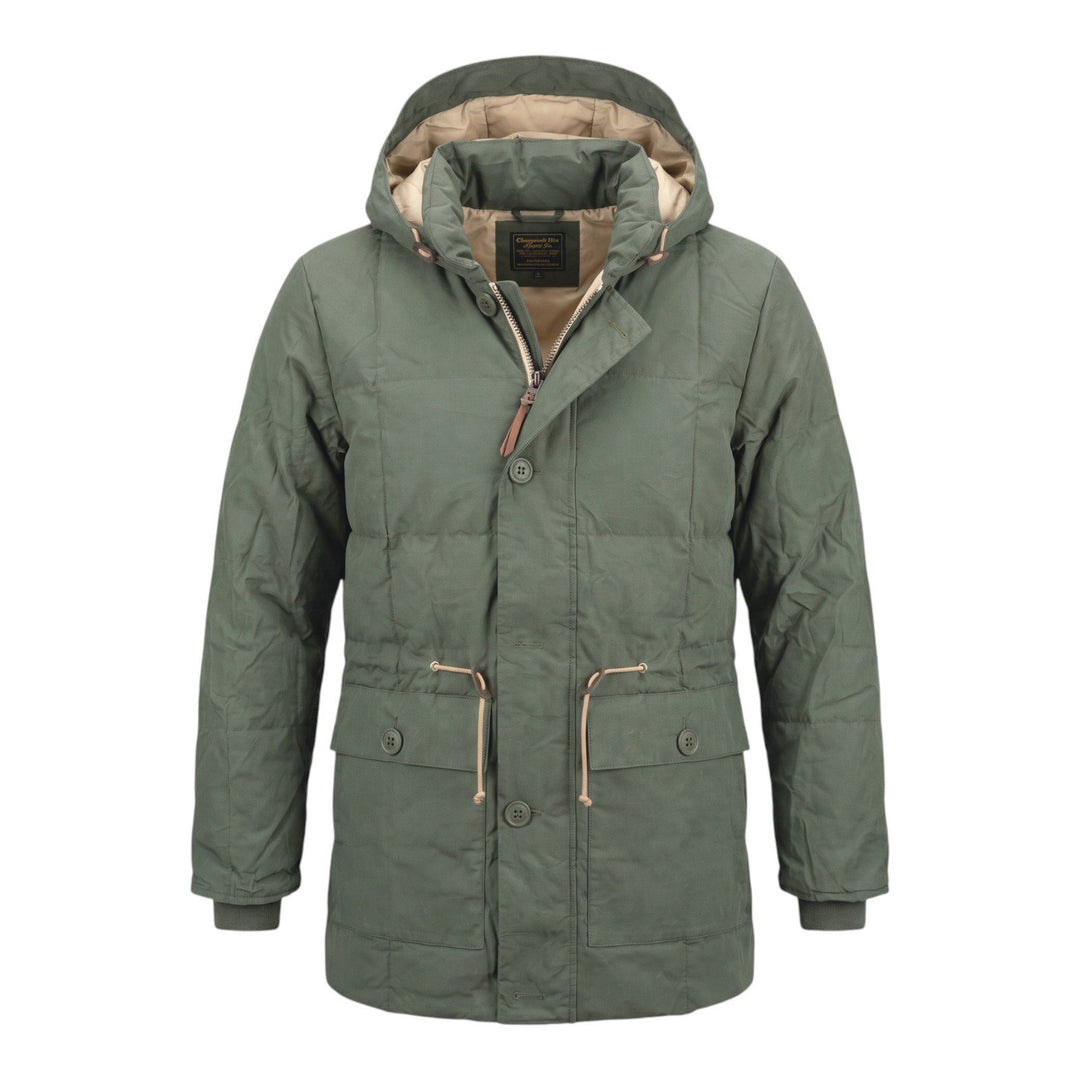 Chesapeake's EXPEDITION DOWN PARKA HBT WAXED ARMY GREEN Verde - foto 1