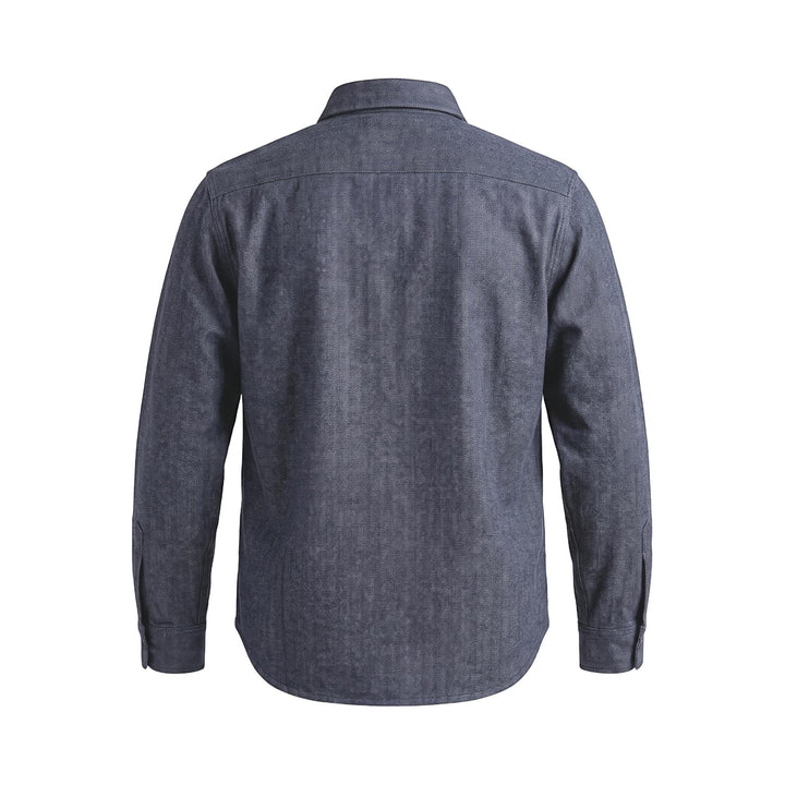 Chesapeake's HBT WOOL PADDED SHIRT CPO NAVY Blu - foto 2