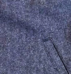 Chesapeake's HBT WOOL PADDED SHIRT CPO NAVY Blu - foto 3