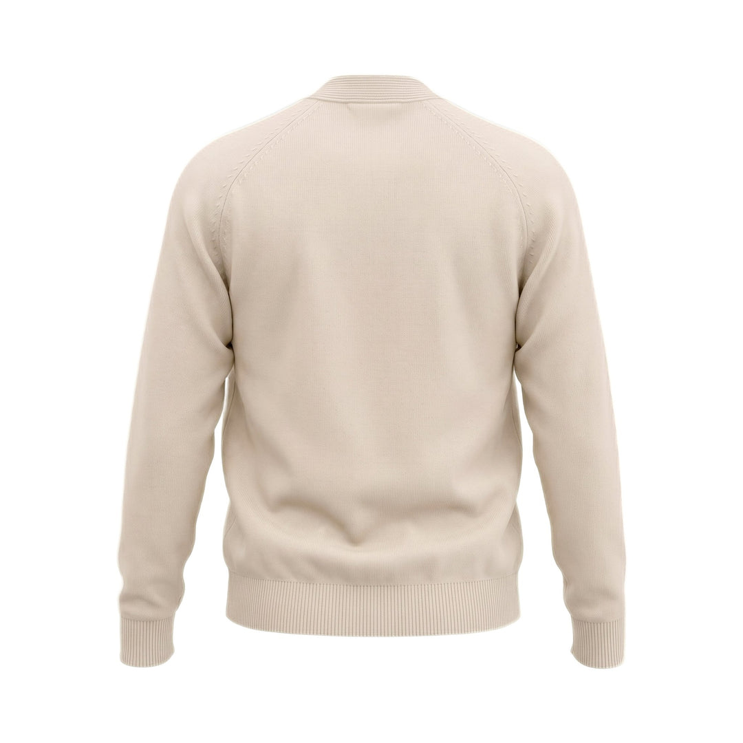 Chesapeake's IVY VARSITY WOOL CARDIGAN HARVARD CREAM Bianco - foto 2