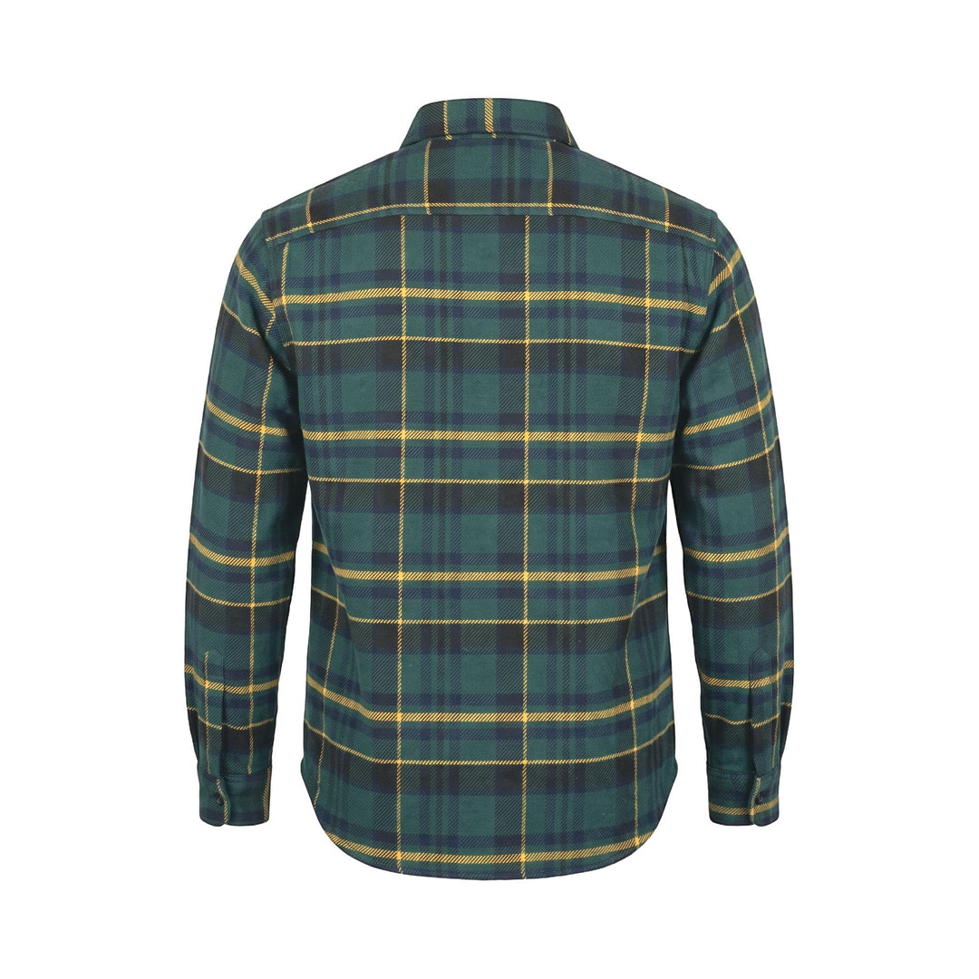 Chesapeake's TARTAN WOOL PADDED SHIRT CPO NAVY TARTAN Blu - foto 2