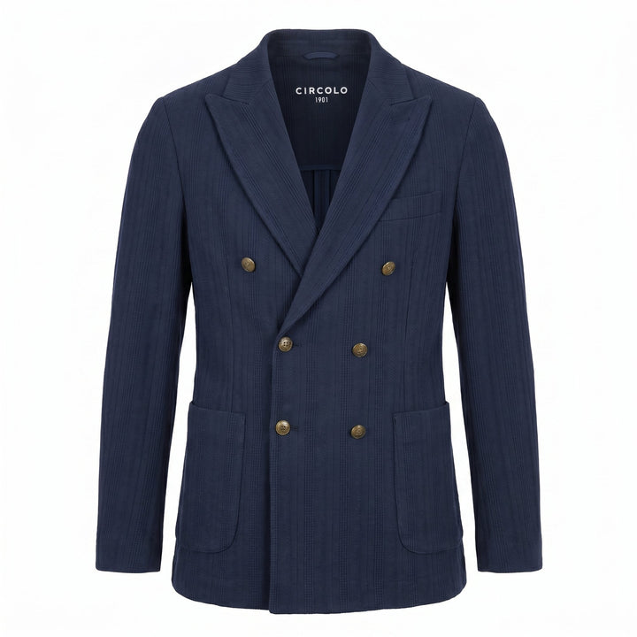 Circolo 1901 DOUBLE BREASTED COTONE BLUE Blu - foto 1