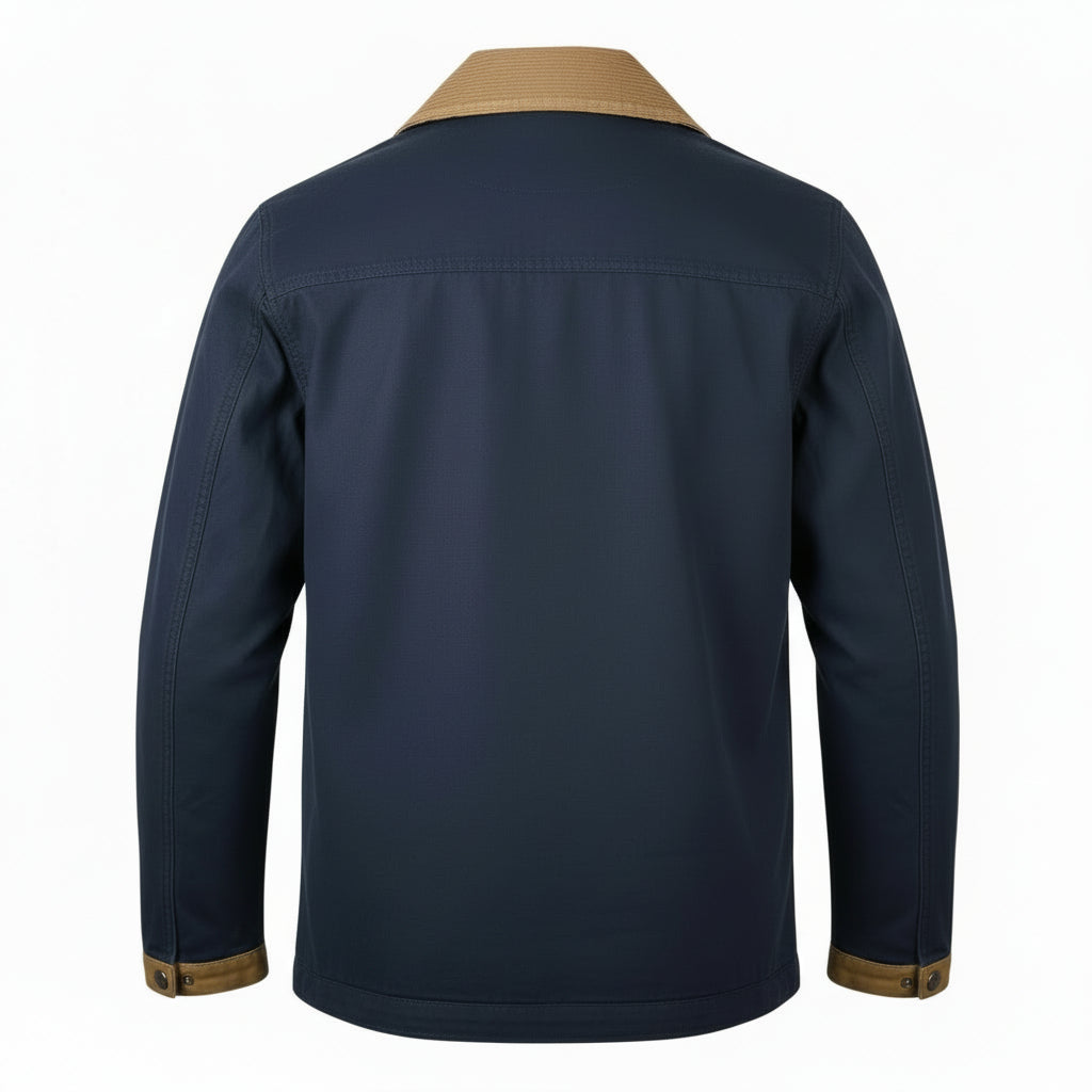 Fireman Canvas Lined Jkt Bedford Blå